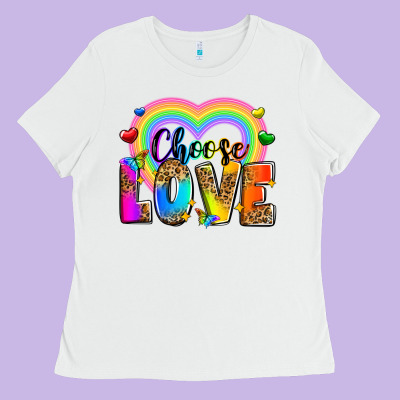 Choose Love Ladies Tee Designed By Zillion Design Studio