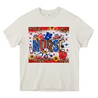 Cream American Nurse 20oz tumbler Heavy Core Tee - Neo Western