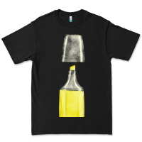 Black yellow highlighter pen fa element Premium Tee - FaDigitalArtStudio