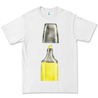 White yellow highlighter pen fa element Premium Tee - FaDigitalArtStudio