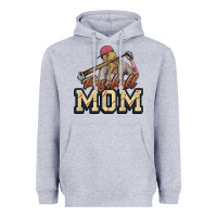 Heather Grey Baseball Mom Heavyweight Hoodie - NancyCooperArtShop