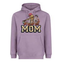 Lavender Baseball Mom Heavyweight Hoodie - NancyCooperArtShop