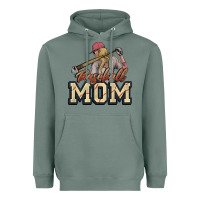 Sage Baseball Mom Heavyweight Hoodie - NancyCooperArtShop
