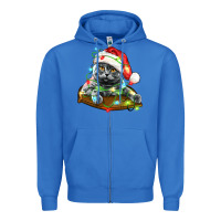 True Royal christmas scottish fold cat Zipper Hoodie - LillyAllenDesigns