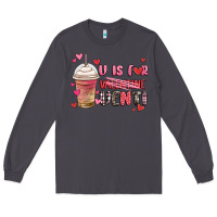 Smoke v is for valentine venti coffee cup Long Sleeve Tee - MaliasSmallBusiness