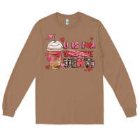 Toasted Coconut v is for valentine venti coffee cup Long Sleeve Tee - MaliasSmallBusiness