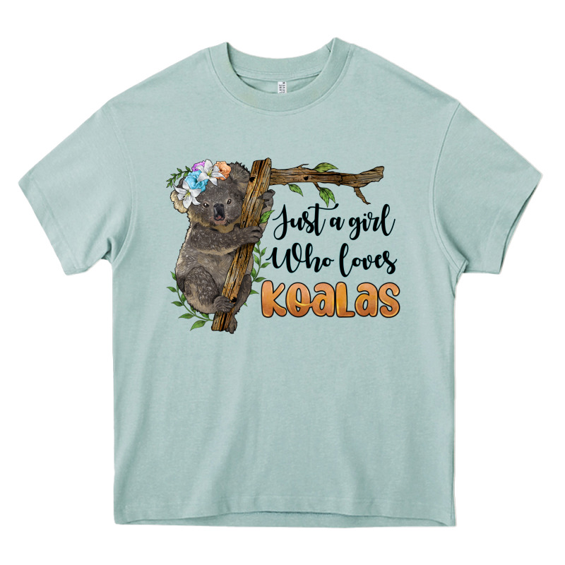 Just A Girl Who Loves Koalas Heavy Core Tee by BarkalooDesign | Teevron