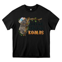 Black just a girl who loves koalas Heavy Core Tee - BarkalooDesign