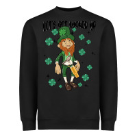 Black let's get lucked up Heavyweight Sweatshirt - MaliasSmallBusiness
