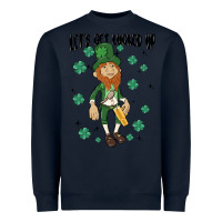 Navy let's get lucked up Heavyweight Sweatshirt - MaliasSmallBusiness