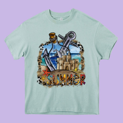 Summer Heavy Core Tee Designed By Sublimationcraftshop