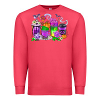 Cardinal Halloween Coffee Cups Premium Sweatshirt - texasbilliewilder