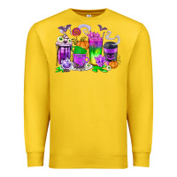 Lemon Halloween Coffee Cups Premium Sweatshirt - texasbilliewilder