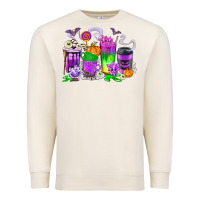 Sandshell Halloween Coffee Cups Premium Sweatshirt - texasbilliewilder