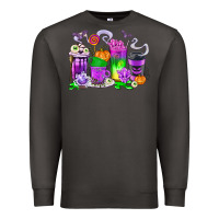 Smoke Halloween Coffee Cups Premium Sweatshirt - texasbilliewilder