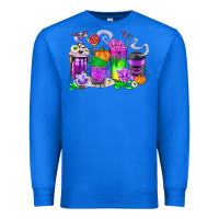 True Royal Halloween Coffee Cups Premium Sweatshirt - texasbilliewilder