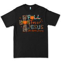Black fall for jesus he never leaves Premium Tee - CowhideDigitalArt