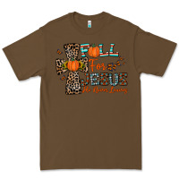 Cacao fall for jesus he never leaves Premium Tee - CowhideDigitalArt