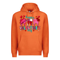 Carrot Happy Valentine's Day with teeth Valentine's Day Premium Hoodie - HowdyJamesFarm