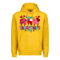 Lemon Happy Valentine's Day with teeth Valentine's Day Premium Hoodie - HowdyJamesFarm