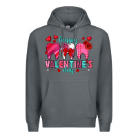 Rock Happy Valentine's Day with teeth Valentine's Day Premium Hoodie - HowdyJamesFarm