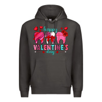 Smoke Happy Valentine's Day with teeth Valentine's Day Premium Hoodie - HowdyJamesFarm