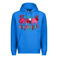 True Royal Happy Valentine's Day with teeth Valentine's Day Premium Hoodie - HowdyJamesFarm