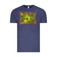 Vintage Denim mardi gras background Vintage Tee - BarkalooDesign