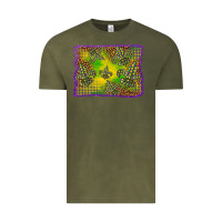Vintage Olive mardi gras background Vintage Tee - BarkalooDesign