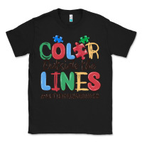Black color outside the lines autism awareness Classic Tee - MaliasSmallBusiness