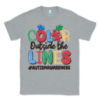 Color Outside The Lines Autism Awareness Classic Tee | Teevron