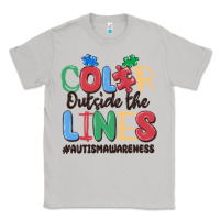 Moon Dust color outside the lines autism awareness Classic Tee - MaliasSmallBusiness
