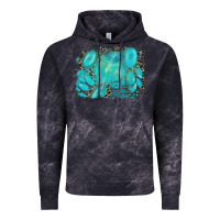 Cloud Black turquoise leopard background Vintage Hoodie - AdoDesignShop