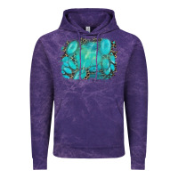 Cloud Purple turquoise leopard background Vintage Hoodie - AdoDesignShop