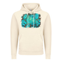 Vintage Artic turquoise leopard background Vintage Hoodie - AdoDesignShop