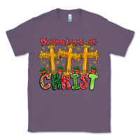 Lavender christmas begins with christ Classic Tee - CowhideDigitalArt
