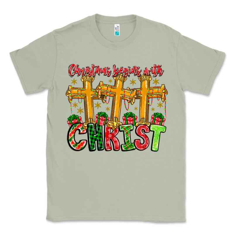 Christmas Begins With Christ Classic Tee by CowhideDigitalArt | Teevron