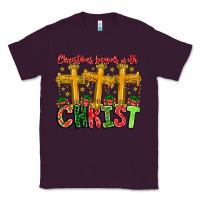Plum christmas begins with christ Classic Tee - CowhideDigitalArt
