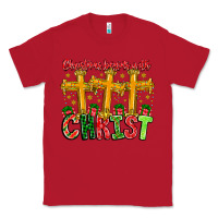Red christmas begins with christ Classic Tee - CowhideDigitalArt