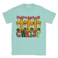 Seafoam christmas begins with christ Classic Tee - CowhideDigitalArt