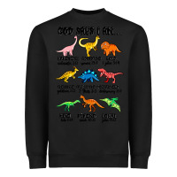 Black god says i am dinosaurs handsome Heavyweight Sweatshirt - MaliasSmallBusiness