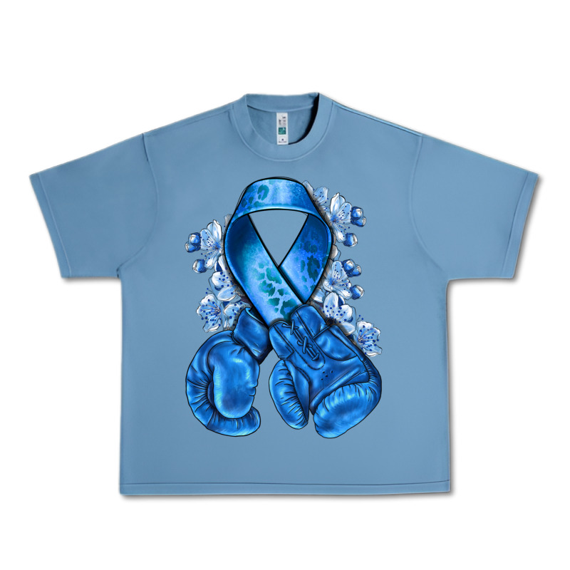 Blueribbon With Boxing Gloves Urban Heavy Tee by NancyCooperArtShop | Teevron
