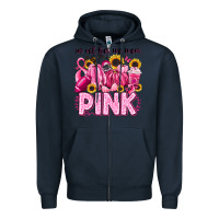 Navy in october we wear pink football Zipper Hoodie - LillyAllenDesigns