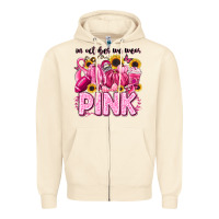 Sandshell in october we wear pink football Zipper Hoodie - LillyAllenDesigns
