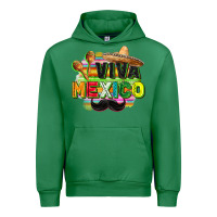 Emerald Viva Mexico Urban Hoodie - FaDigitalArtStudio