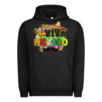 Pigment Black Viva Mexico Urban Hoodie - FaDigitalArtStudio