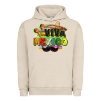 Pigment French Oak Viva Mexico Urban Hoodie - FaDigitalArtStudio