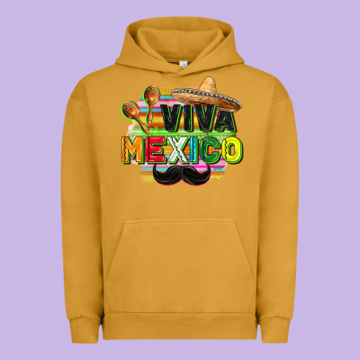 Viva Mexico Urban Hoodie Designed By Fadigitalartstudio