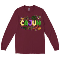 Burgundy got a little cajun in my soul Long Sleeve Tee - MaliasSmallBusiness
