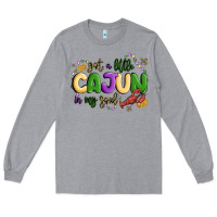 Heather Grey got a little cajun in my soul Long Sleeve Tee - MaliasSmallBusiness